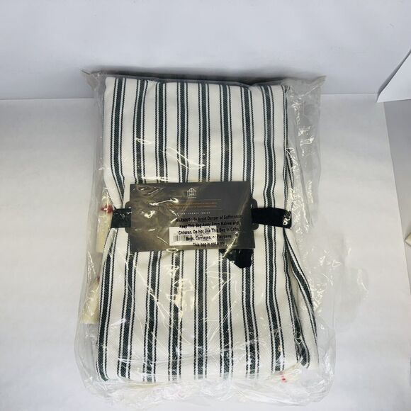 Hearth & Hand With Magnolia Green Striped Tree Skirt 46" - 58" Christmas NEW - Picture 7 of 10